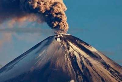 Ceniza del volc&aacute;n Sangay cae en dos parroquias de Morona Santiago