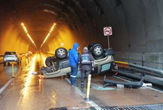 Circulaci&oacute;n en el T&uacute;nel Guayasam&iacute;n est&aacute; parcialmente habilitada tras siniestro