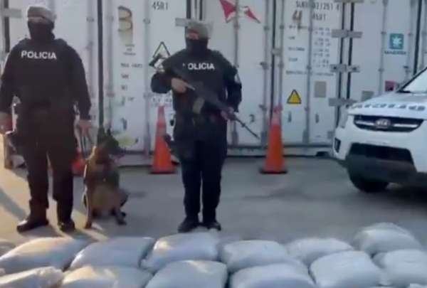 Tras varios operativos, la Polic&iacute;a revis&oacute; cuatro contenedores. Hallaron 2,5 toneladas de droga.