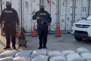 Guayaquil: Incautan contenedores con 2.5 toneladas de droga&nbsp;