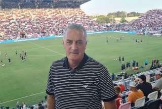 Gustavo Alfaro estuvo en el partido del Inter de Miami ante el Barcelona de Espa&ntilde;a