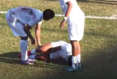 Jugador intent&oacute; imitar a CR7 y termin&oacute; lesionado de gravedad