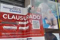 Quito | Clausuran barbería por operar sin permisos y ser usada como punto de microtráfico