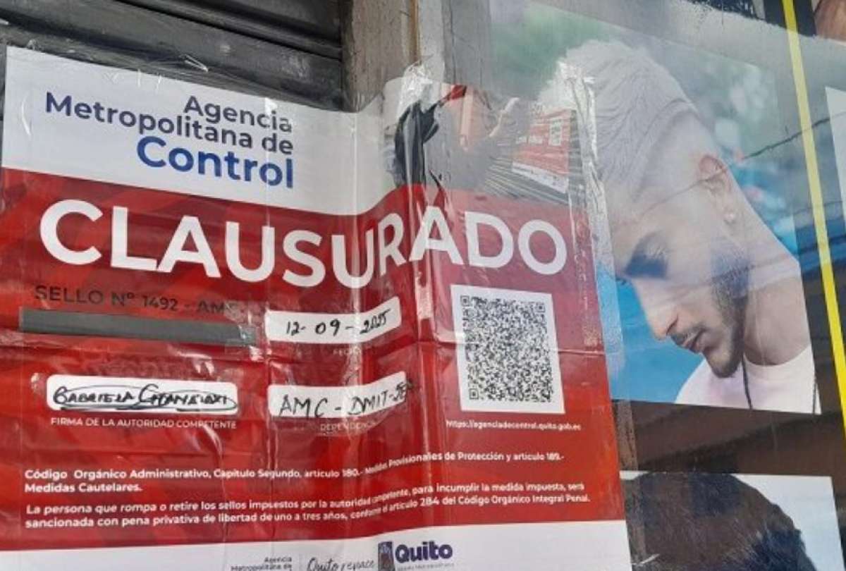 Quito | Clausuran barbería por operar sin permisos y ser usada como punto de microtráfico