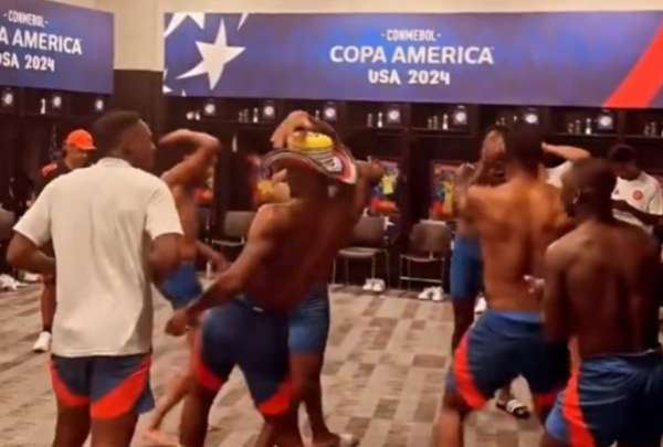 As&iacute; fue la celebraci&oacute;n de Colombia, finalista de la Copa Am&eacute;rica.