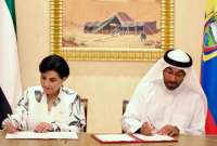 El acuerdo para la ciberseguridad y cooperación cibernética fue firmado por la canciller Gabriela Sommerfeld y Ahmed Al Sayegh, ministro de Estado de Emiratos Árabes Unidos.