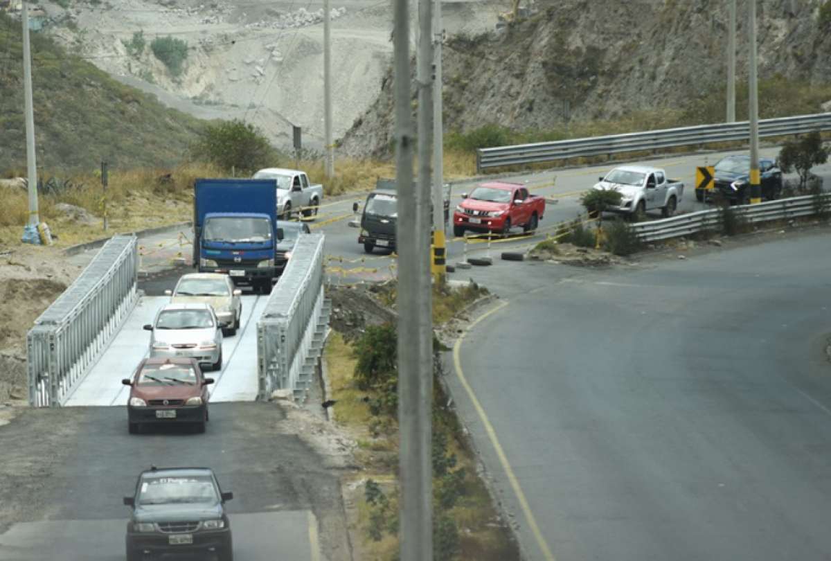 MTOP lanza proceso de licitación para recuperar el talud inferior del Paso Lateral Norte de Ambato
