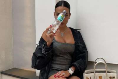 Georgina Rodr&iacute;guez promociona el nuevo producto de Cristiano Ronaldo