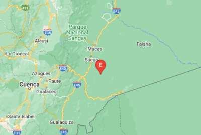 Reportan sismo en Suc&uacute;a, Morona Santiago