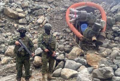 Golpe a la miner&iacute;a ilegal en Zamora Chinchipe: Ej&eacute;rcito Ecuatoriano interviene tres puntos de extracci&oacute;n