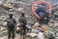 Ejército Ecuatoriano frena minería ilegal en Zamora Chinchipe tras denuncia ciudadana