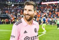 Lionel Messi lanzó una mirada desafiante a la hinchada del Cincinnati