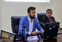 Sebastián Palacios, ministro del Deporte, encabeza el comité organizador de la final única de la Libertadores.