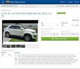 Muebles, autos 4x4 y hasta contenedores son parte de la subasta en l&iacute;nea de la embajada de EE.UU.