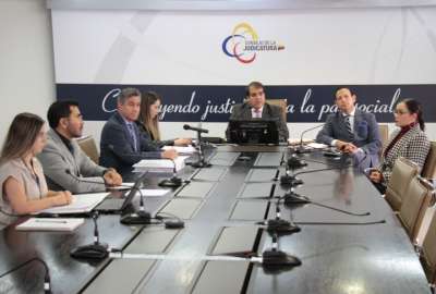 &Aacute;lvaro Rom&aacute;n asumi&oacute; la presidencia temporal de la Judicatura. 