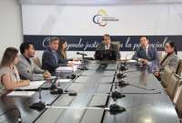 Álvaro Román asumió la presidencia temporal de la Judicatura.