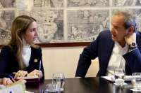 Sonsoles García, ministra de Producción, se reunión con representantes de la Secretaría de Iberoamerica