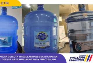 Arcsa alerta bacterias en bidones de agua comercializados en Ecuador