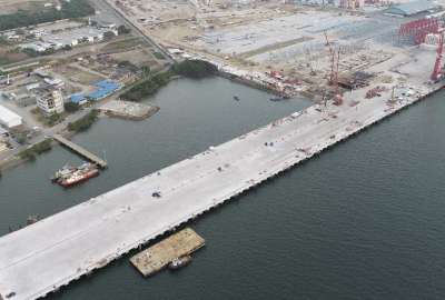 El muelle seis se entreg&oacute; para el Puerto Bol&iacute;var. 