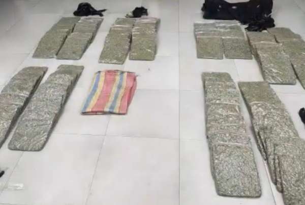 Polic&iacute;a Nacional decomis&oacute; 56 kilos de marihuana en Manab&iacute;