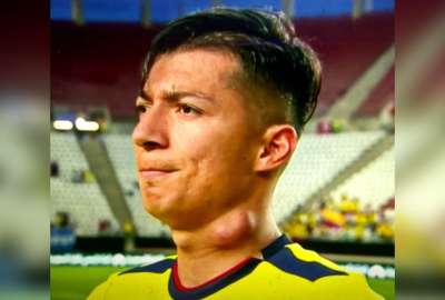 El jugador fue sustituido en el primer tiempo.