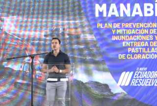 Presidente Noboa presenta plan de prevenci&oacute;n y mitigaci&oacute;n inundaciones en Chone
