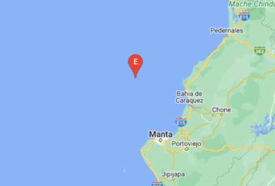 Se report&oacute; un sismo frente a las costas de Manab&iacute;
