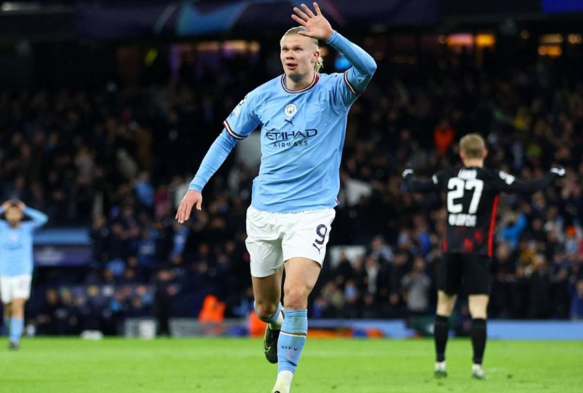 Erling Haaland igual&oacute; el r&eacute;cord de Leo Messi y Luiz Adriano en Champions League