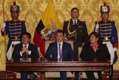 El presidente Daniel Noboa posesion&oacute; a gobernadores.