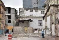 El edificio Fantasía fue derrocado. ¿Qué pasará con la av. 9 de Octubre?