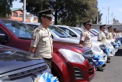 La Polic&iacute;a recibi&oacute; 20 nuevas camionetas este 21 de septiembre del 2023