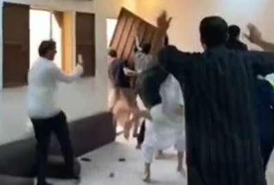 Un hincha se qued&oacute; sin puerta en su domicilio, tras un euf&oacute;rico festejo por Arabia Saudita.