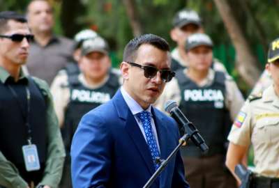 El presidente Daniel Noboa dijo que no permitir&iacute;a que la traici&oacute;n empa&ntilde;e su proceso de cambios en Ecuador.