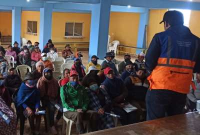 Las autoridades realizan capacitaciones en comunidades de riesgo, como Mulal&oacute;, ante una posible erupci&oacute;n del volc&aacute;n Cotopaxi. 