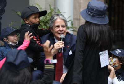 Ni&ntilde;as y ni&ntilde;os de Quito conocieron el Palacio de Carondelet junto a Guillermo Lasso