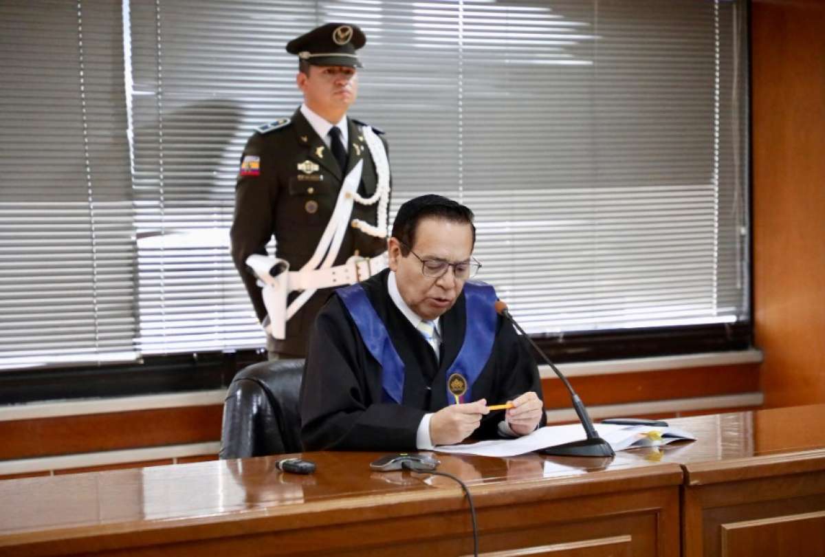 El juez Édison Cantos determinó una sentencia de 36 meses contra Franklin T. por el delito de delincuencia organizada. 