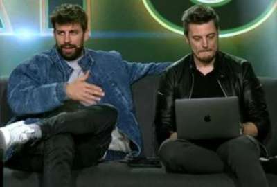 Gerard Piqu&eacute; durante las transmisiones de la Kings League 