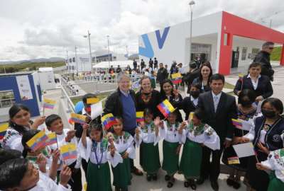 Gobierno entreg&oacute; la nueva Unidad Educativa Dolores Cacuango, en Cayambe