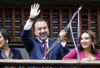 Pabel Mu&ntilde;oz recibe el bast&oacute;n de mando y asume funciones como alcalde de Quito