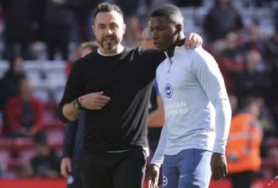 El t&eacute;cnico Roberto De Zerbi pide que la hinchada del Brighton apoye a Mois&eacute;s Caicedo