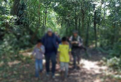 Los ni&ntilde;os fueron rescatados por la Polic&iacute;a. 