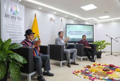 El Ministerio de Inclusi&oacute;n entreg&oacute; un predio a la Universidad Amawtay Wasi. 