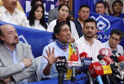 Yaku P&eacute;rez, quien tambi&eacute;n fue candidato en las elecciones de 2021, se&ntilde;al&oacute; que le motiva "el proyecto por la vida".