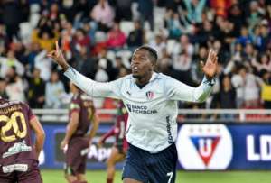 Liga de Quito ocupa el primer lugar en la tabla de posiciones  del campeonato ecuatoriano de f&uacute;tbol.