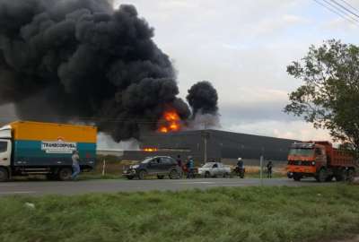 Instalan un Puesto de Mando Unificado para atender el incendio de una f&aacute;brica en Dur&aacute;n
