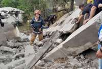 La infraestructura de la mina quedó en escombros.