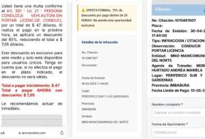Falsas multas mediante correo electr&oacute;nico