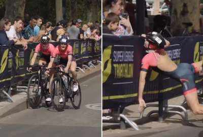 Alice Betto sufri&oacute; un accidente en plena competencia de la Superliga de Triatl&oacute;n 