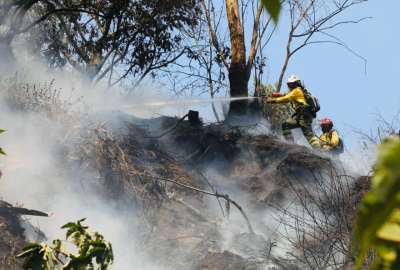 Los agentes bomberiles sofocaron las llamas, pero mantendr&aacute;n monitoreada la zona. 