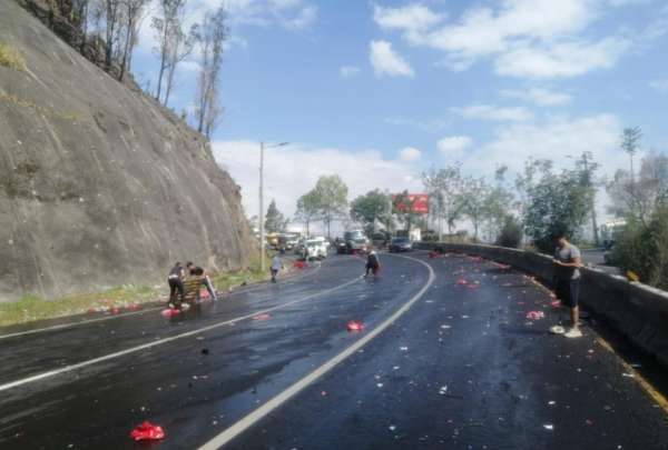 Un veh&iacute;culo pesado se vio involucrado en un accidente de tr&aacute;nsito en el sector de La Hormigonera. 